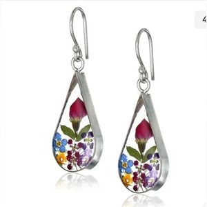 Unique Drop Flower Earrings-New